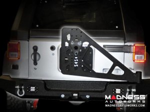 Jeep Wrangler JK Tire Carrier - Black - (ADD ON FOR RS-10 & 11) Jeep Wrangler JK Tire Carrier - Black - (ADD ON FOR RS-10 & 11)